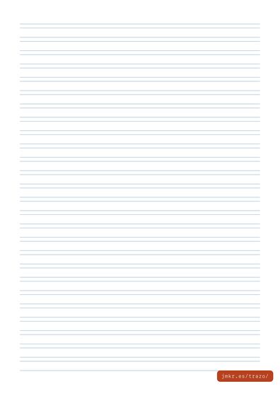Double-line ruled handwriting page — printable PDF