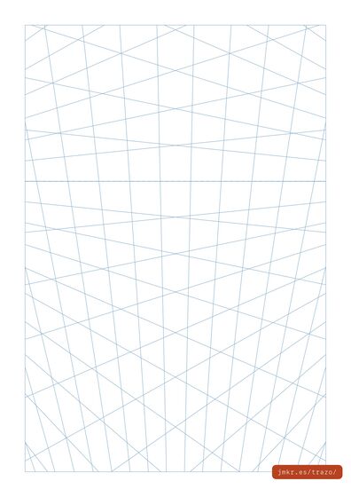 Three-point perspective grid — printable A4 PDF